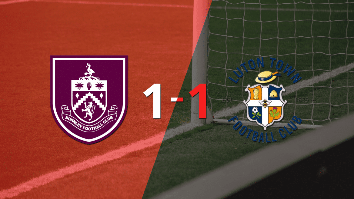 Burnley y Luton Town se repartieron los puntos en un 1 a 1