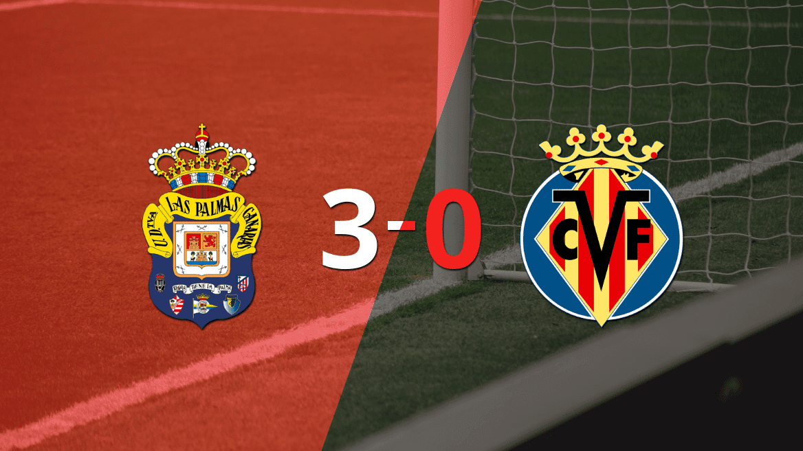 UD Las Palmas golea 3-0 a Villarreal y Kirian Rodriguez firma doblete