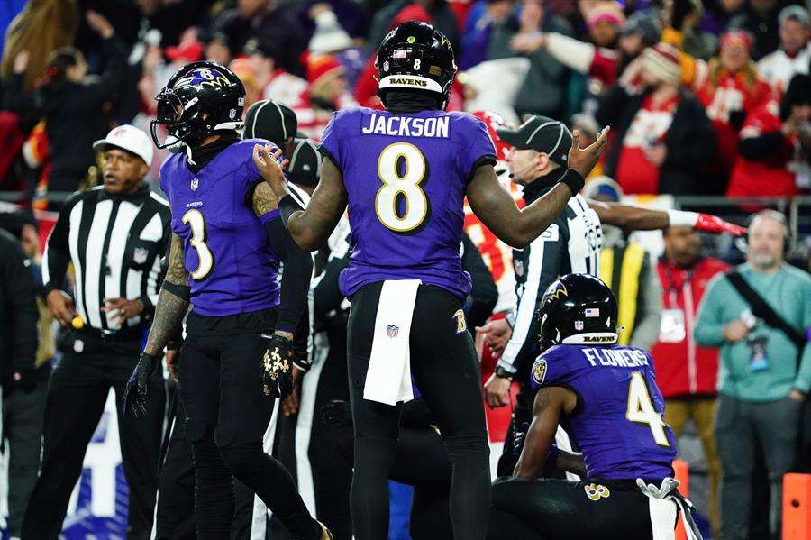 NFL: final de la Conferencia Americana Ravens-Chiefs rompió una récord