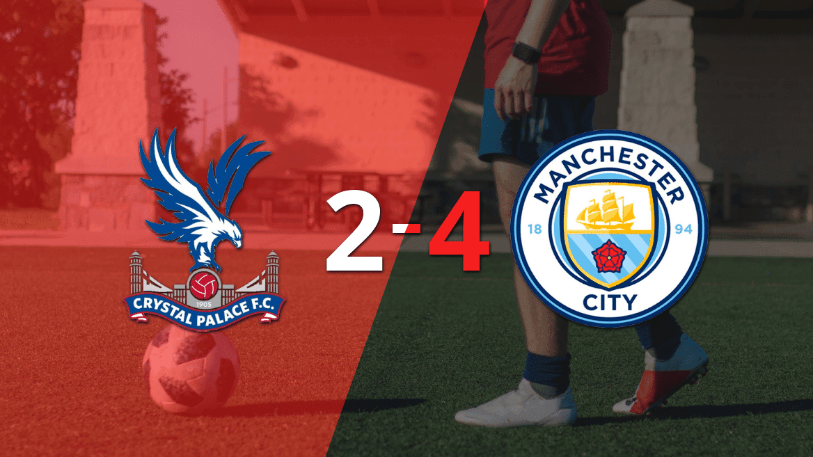 Kevin De Bruyne marca un doblete en la victoria 4-2 de Manchester City ante Crystal Palace