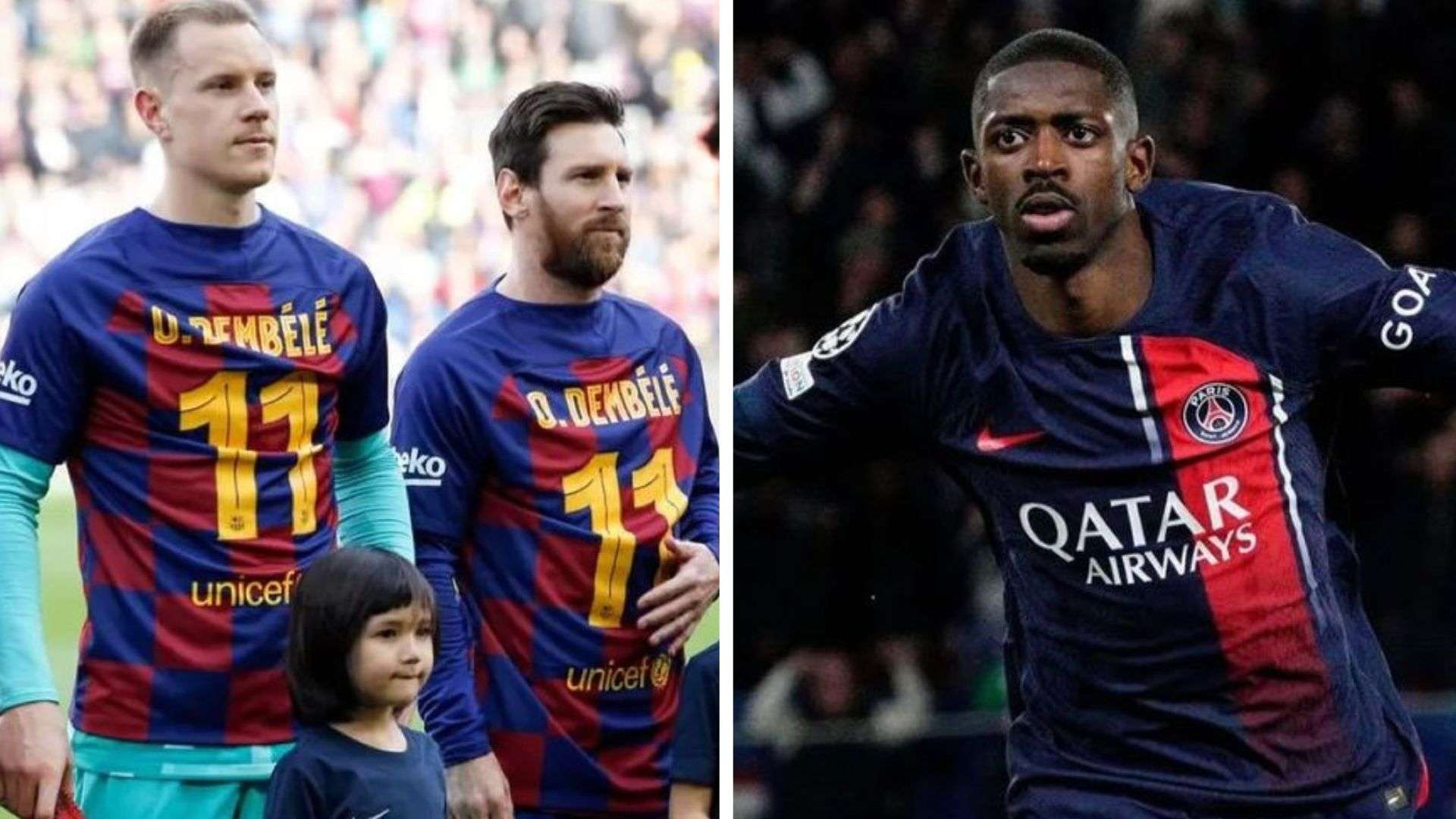 Dembélé Barcelona festejo