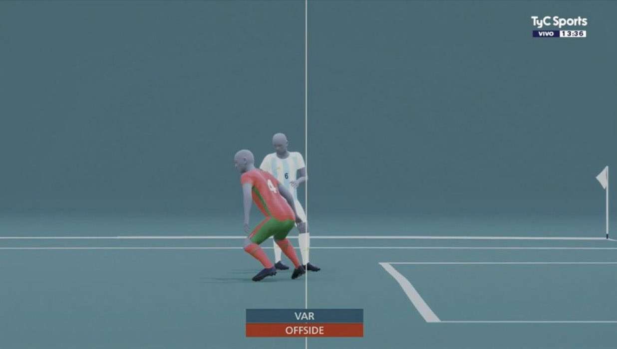 ¡Offside! Anulan gol a Argentina dos horas después y pierde ante Marruecos