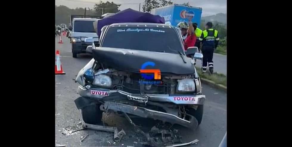 Accidente de siete carros causa congestionamiento en ruta Interamericana