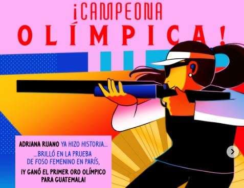 Pictoline destaca triunfo de Adriana Ruano en los Juegos Olímpicos de París 2024