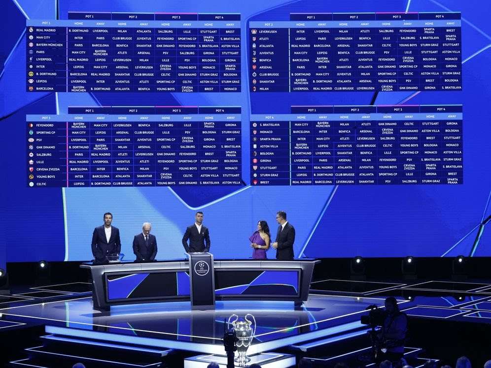 UEFA anuncia fechas y horarios para partidos de la fase de liga de la Champions League