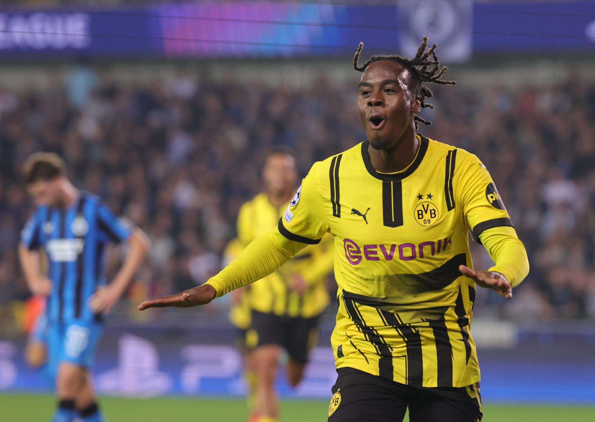 Jamie Gittens, salvador del Dortmund en Brujas