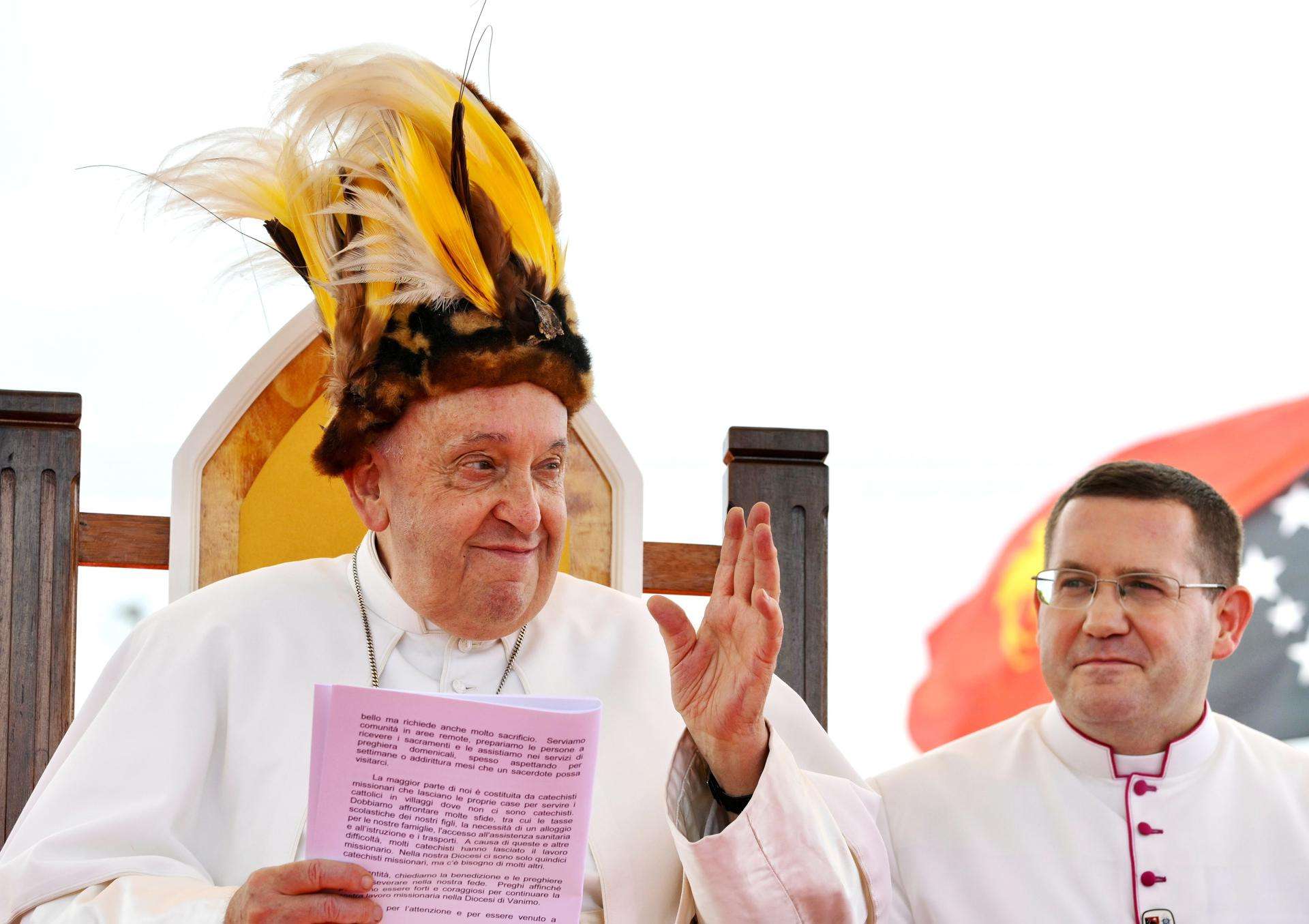 el Papa Francisco en Papua nueva guinea