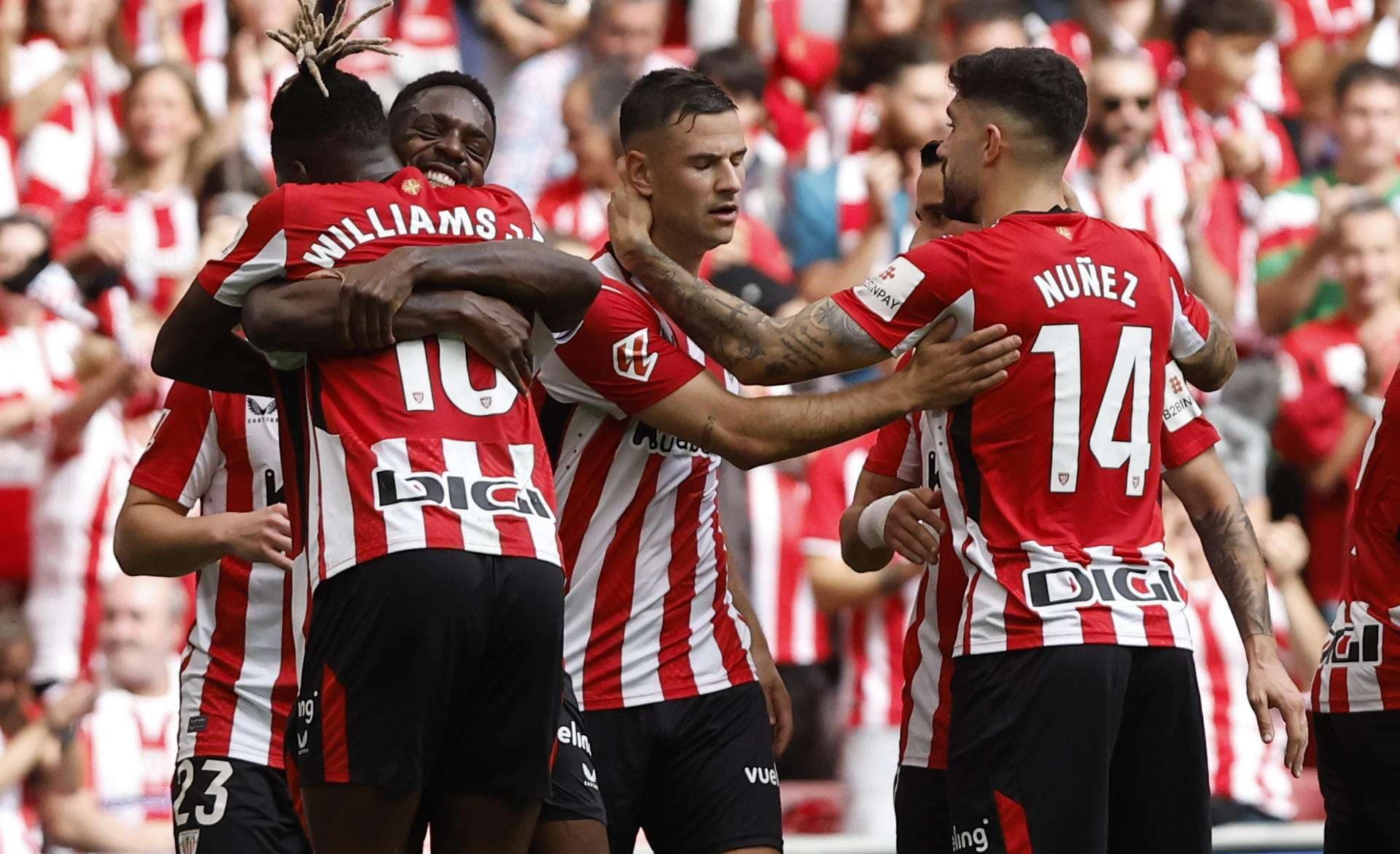 Vivian, los Williams y Berenguer apuntalan la goleada del Athletic sobre el Espanyol