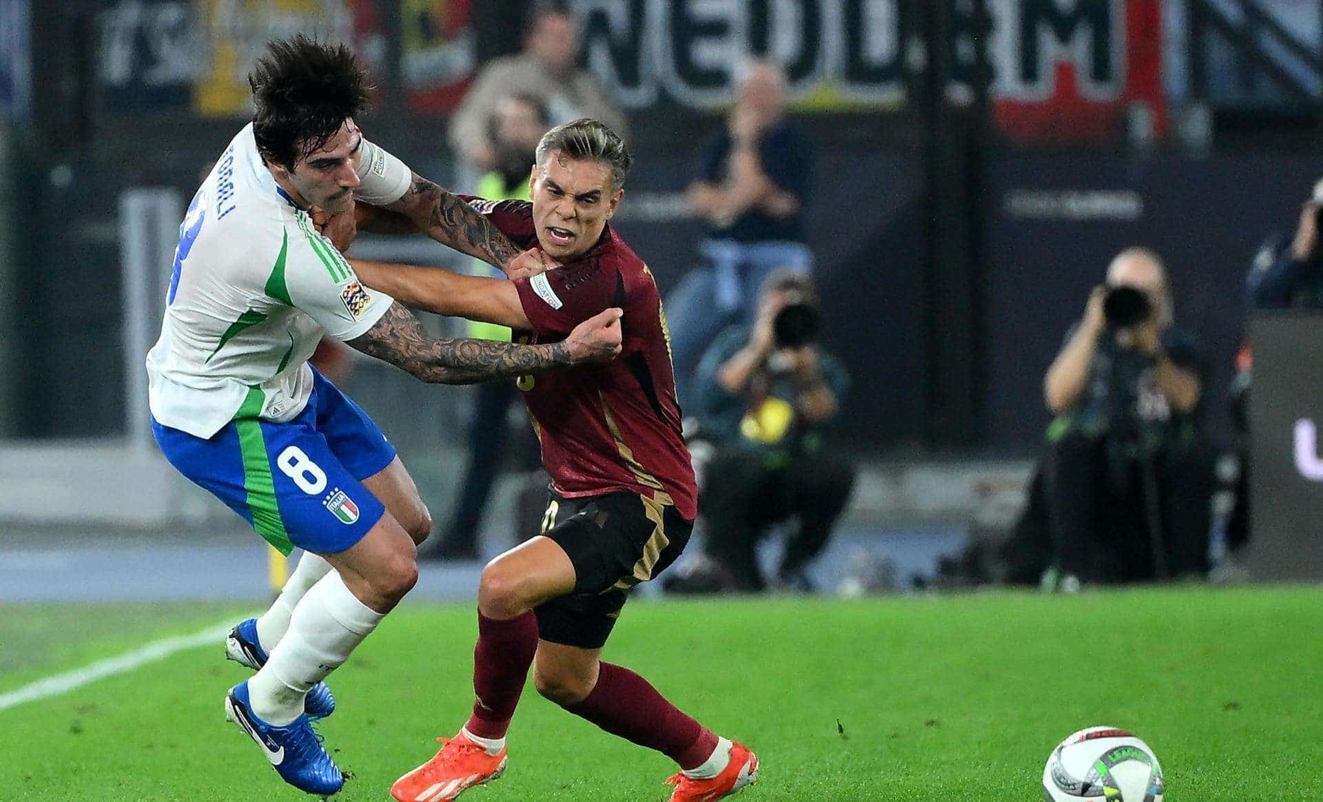 Bélgica se repone y le empata a Italia en un emocionante partido