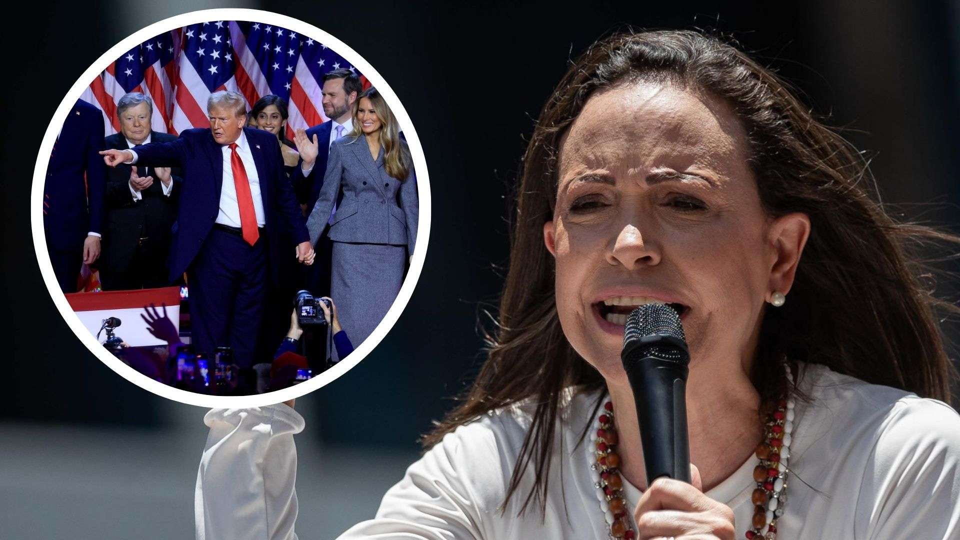 Machado felicita a Trump y le dice que Venezuela vive "días decisivos" tras sus elecciones