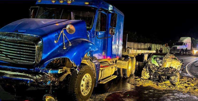 EN VIDEO | Momento exacto del choque que cobró la vida de un joven en Sacatepéquez