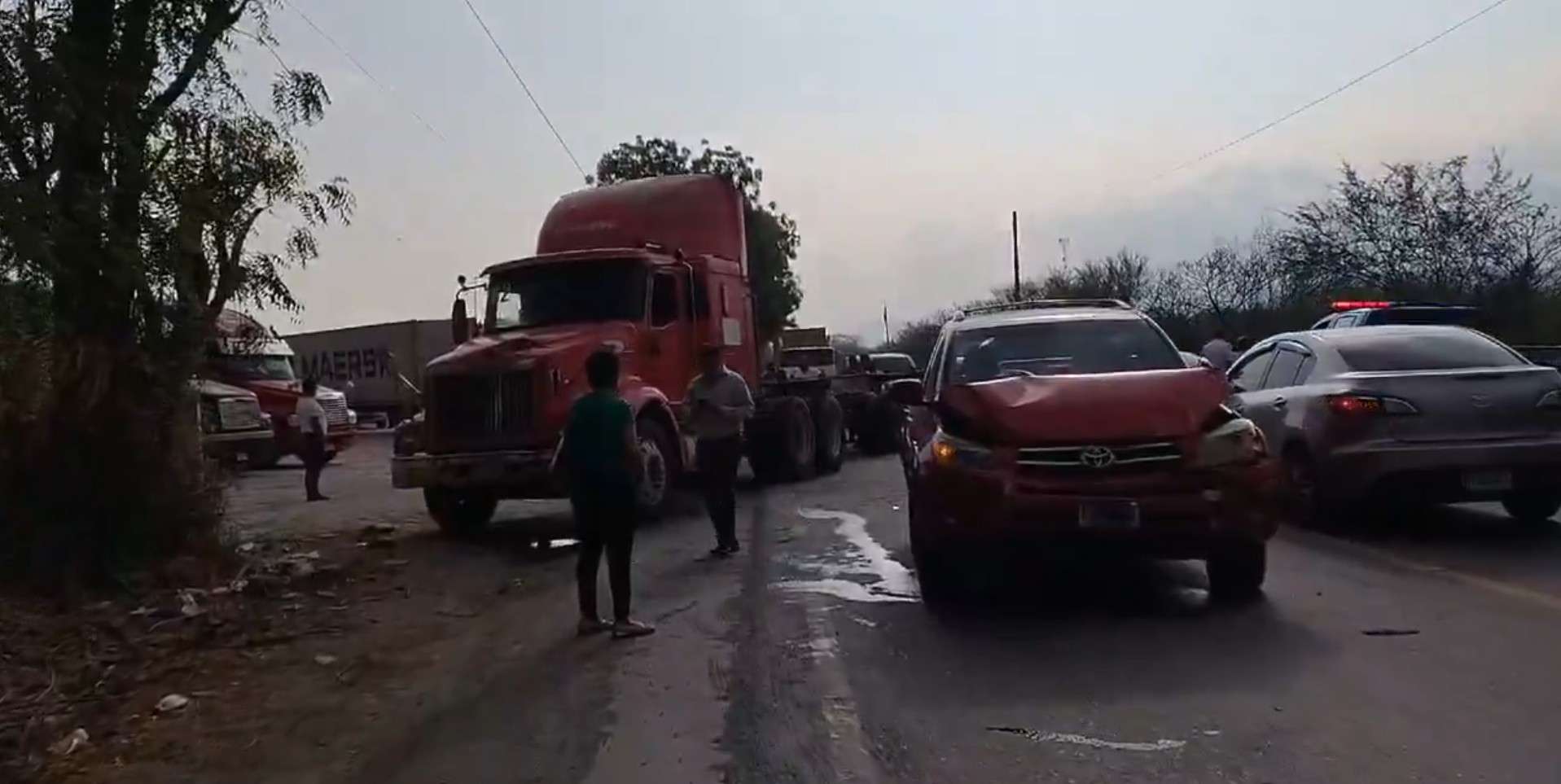 Colisión quíntuple paraliza el tránsito en ruta al Atlántico