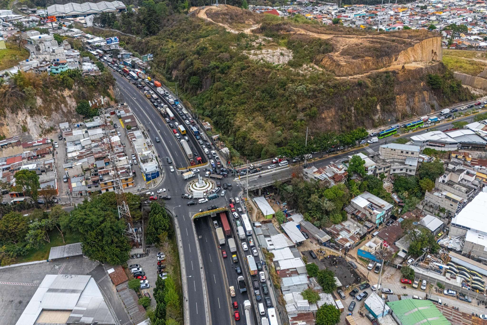 EN FOTOS | Así luce carretera al Atlántico por manifestaciones