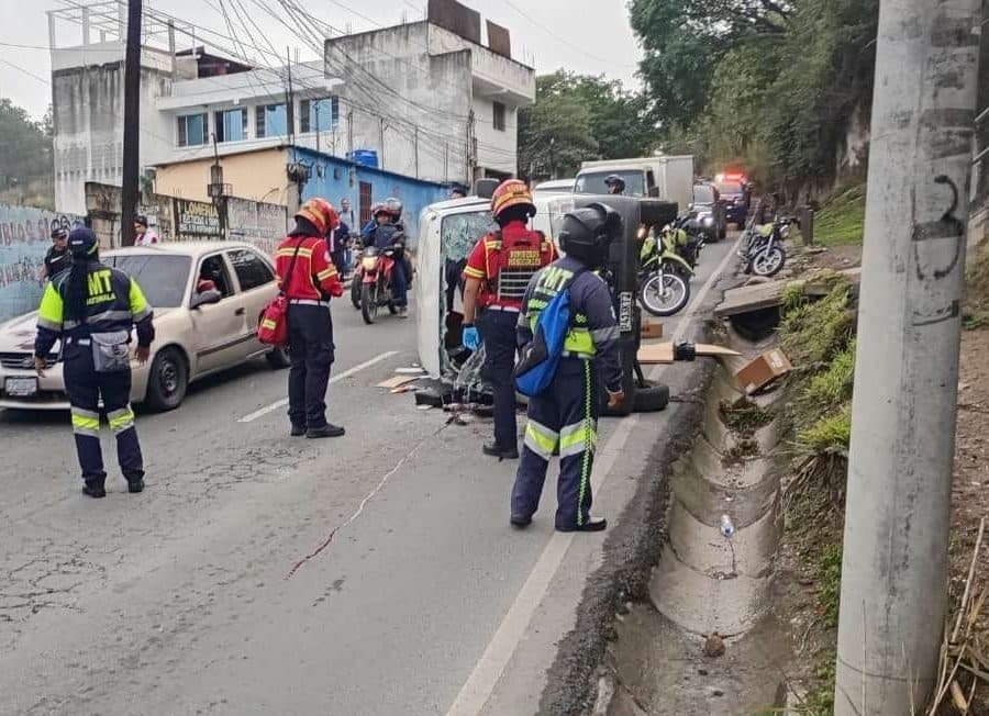 ¿Vas tarde por el tráfico en zona 18? Ataque armado detiene el paso en la zona