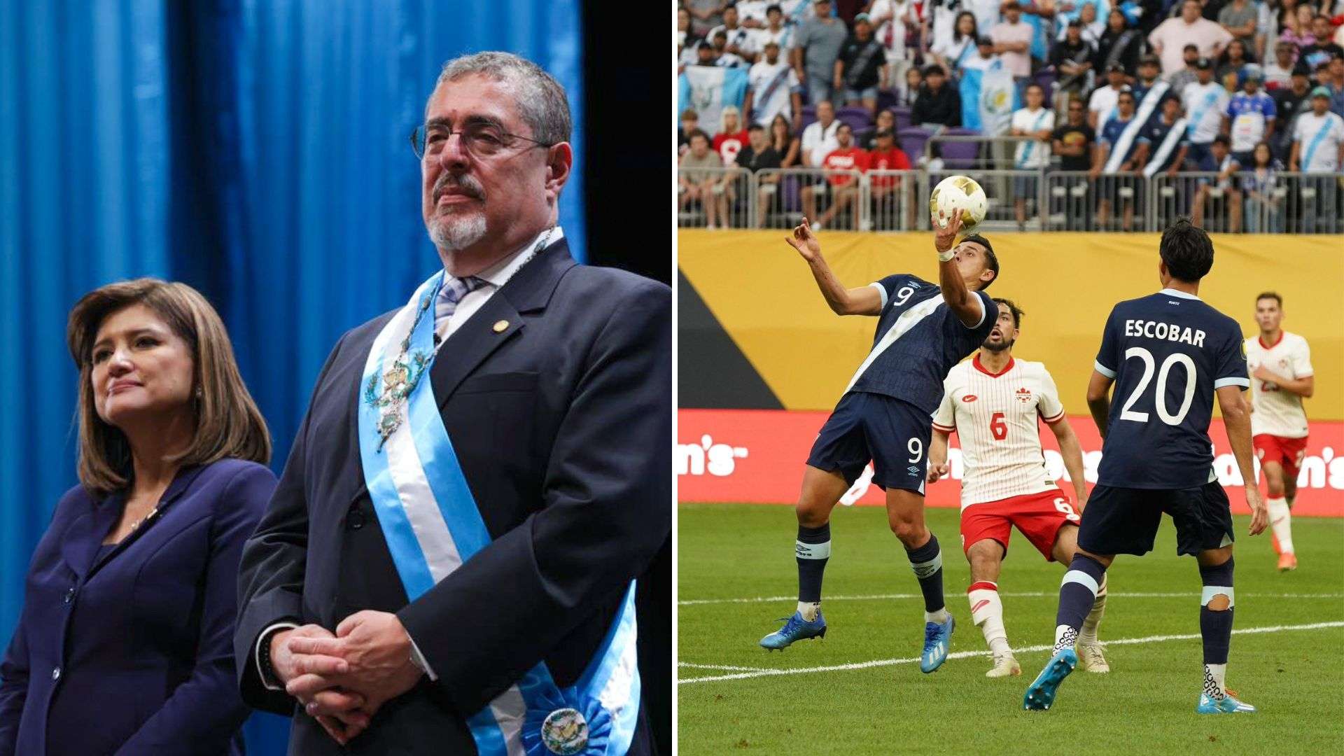¡La Azul y Blanco nos une! Bernardo Arévalo y Karin Herrera celebran el pase de Guatemala a semifinales