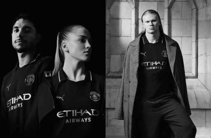 Segundo uniforme del Manchester City.