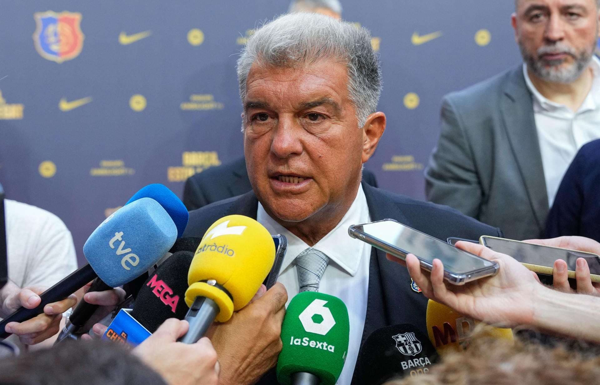 Foto de archivo del presidente del FC Barcelona, Joan Laporta. EFE/Alejandro García