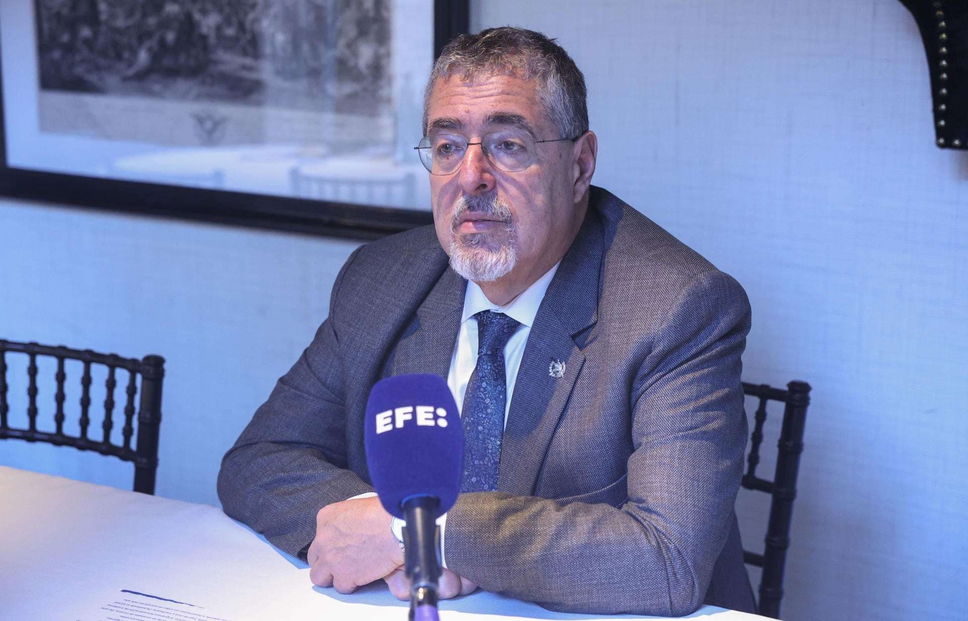 Foto de archivo del presidente de Guatemala, Bernardo Arévalo de León. EFE/Olatz Castrillo