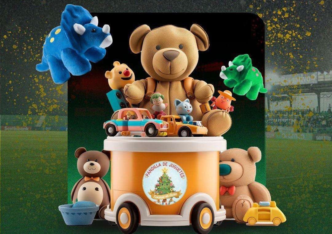 ¡Este domingo, una lluvia de peluches llenará de magia el estadio! Dona y regala sonrisas