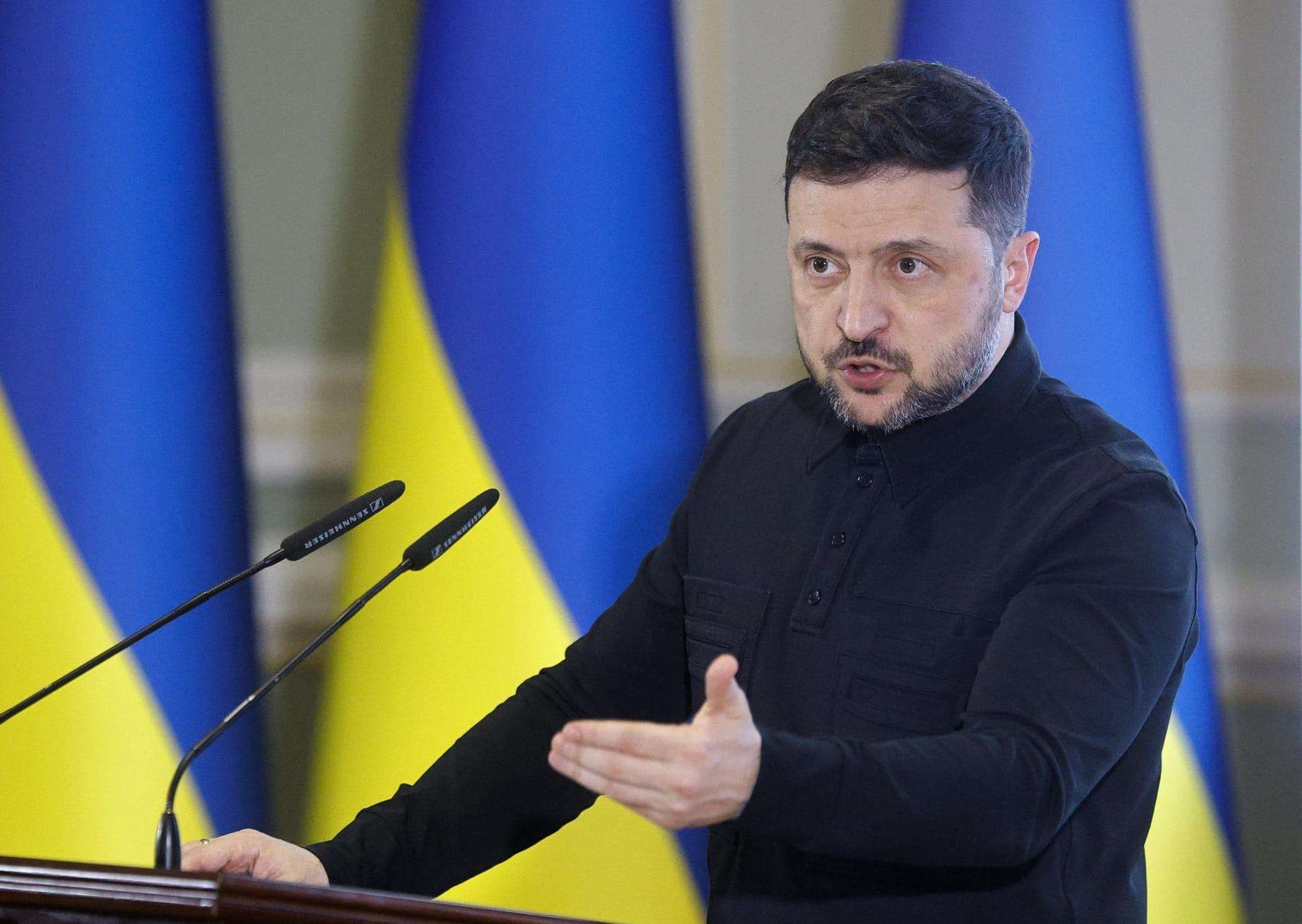 El presidente de Ucrania, Volodímir Zelenski, en una imagen reciente. EFE/EPA/SERGEY DOLZHENKO